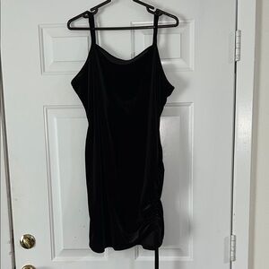 Elegant Black Velvet Dress